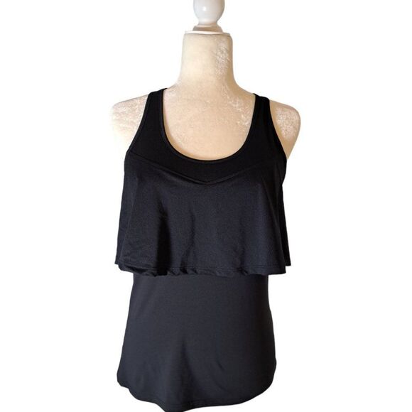 Fabletics Women's Ashlynn Racerback Athletic Top Sports Gym Black Athleisure S - Picture 6 of 10